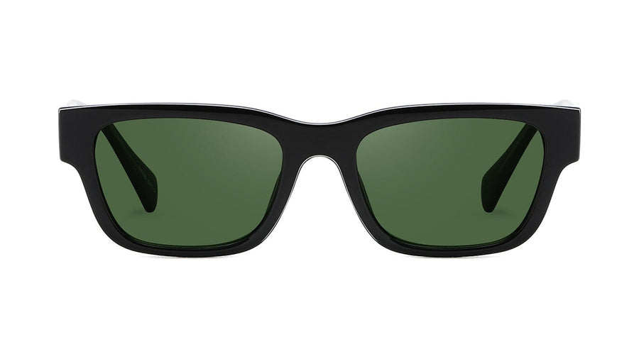Venturi Black sunglasses in recycled plastic with UV400 lenses by ECO SHADES