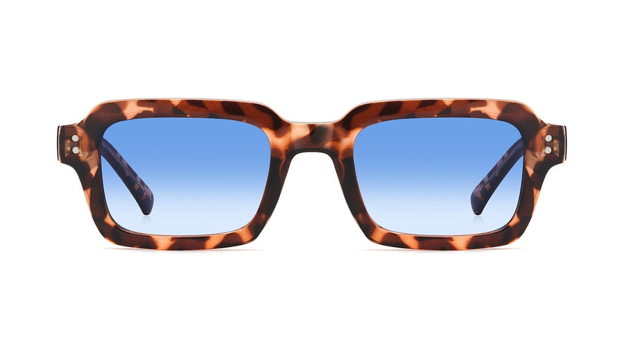 Holme Havana Blue rectangular sunglasses by ECO SHADES – designed in Denmark