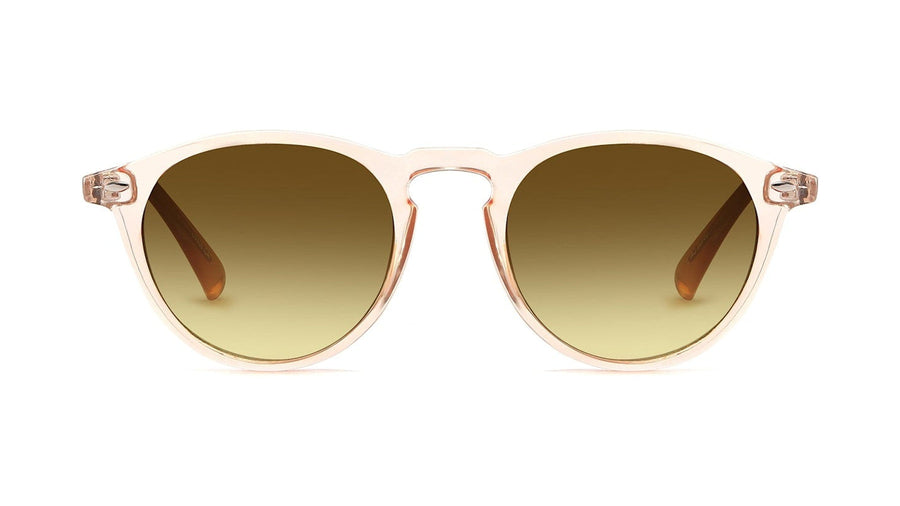 Perini Brown sunglasses with a transparent recycled plastic frame by ECO SHADES