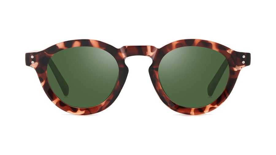Quist Havana round sunglasses in recycled plastic by ECO SHADES
